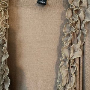 Will Smith brown open front cardigan